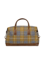 Harris Tweed Luggage Bag - A0102 (Tan Leather)