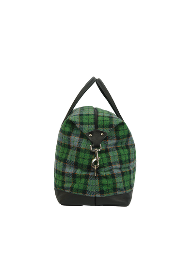 Harris Tweed Luggage Bag A0118 (Black Leather)