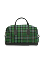 Harris Tweed Luggage Bag A0118 (Black Leather)