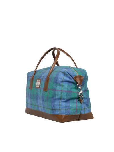 Harris Tweed Luggage Bag - A0122 (Tan Leather)