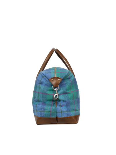 Harris Tweed Luggage Bag - A0122 (Tan Leather)