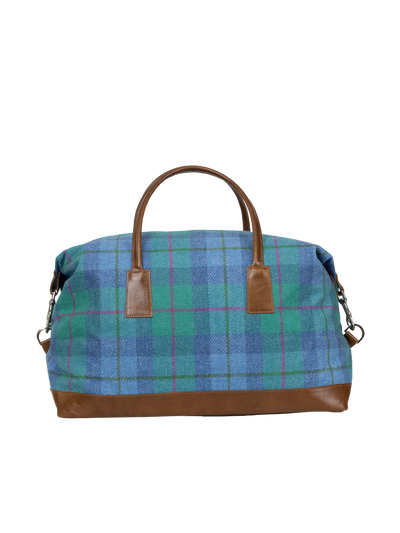Harris Tweed Luggage Bag - A0122 (Tan Leather)