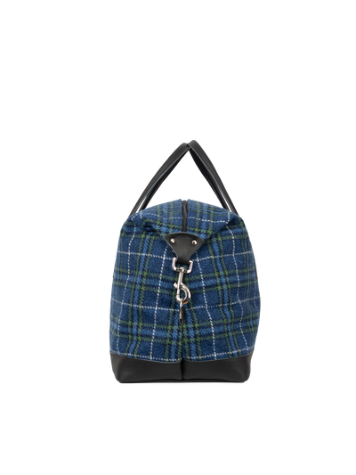 Harris Tweed Luggage Bag - A0169 (Black Leather)