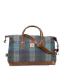 Harris Tweed Luggage Bag - A0173 (Tan Leather)