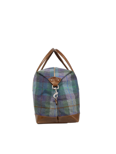 Harris Tweed Luggage Bag - A0173 (Tan Leather)