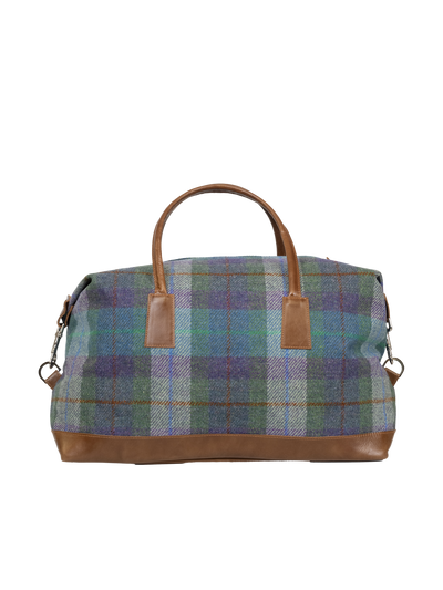 Harris Tweed Luggage Bag - A0173 (Tan Leather)