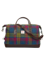 Harris Tweed Luggage Bag - A0195 (Brown Leather)