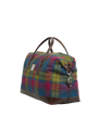 Harris Tweed Luggage Bag - A0195 (Brown Leather)