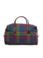 Harris Tweed Luggage Bag - A0195 (Brown Leather)