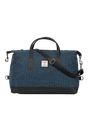 Harris Tweed Luggage Bag - A0197 (Black Leather)