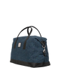 Harris Tweed Luggage Bag - A0197 (Black Leather)