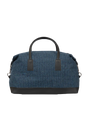 Harris Tweed Luggage Bag - A0197 (Black Leather)