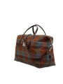 Harris Tweed Luggage Bag A0212 (Brown Leather)