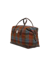 Harris Tweed Luggage Bag A0212 (Brown Leather)