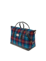 Harris Tweed Luggage Bag A0216 (Black Leather)