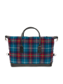 Harris Tweed Luggage Bag A0216 (Black Leather)
