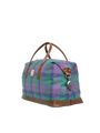 Harris Tweed Luggage Bag - A0222 (Tan Leather)