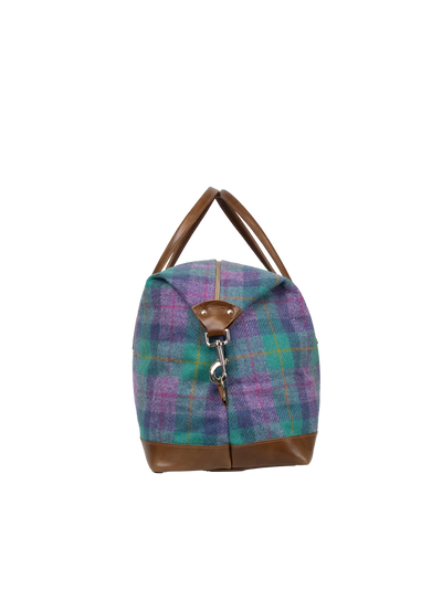 Harris Tweed Luggage Bag - A0222 (Tan Leather)