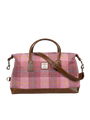 Harris Tweed Luggage Bag - A0223 (Tan Leather)