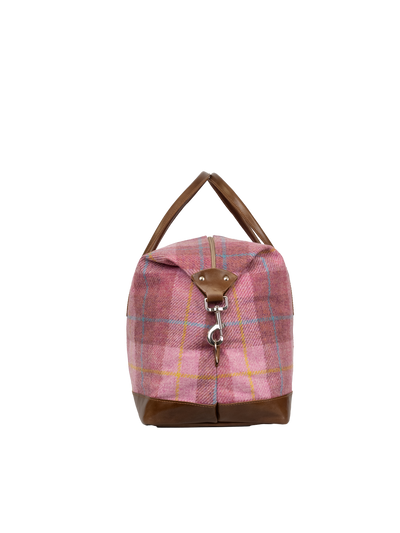 Harris Tweed Luggage Bag - A0223 (Tan Leather)