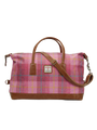 Harris Tweed Luggage Bag A0223 (Tan Leather)