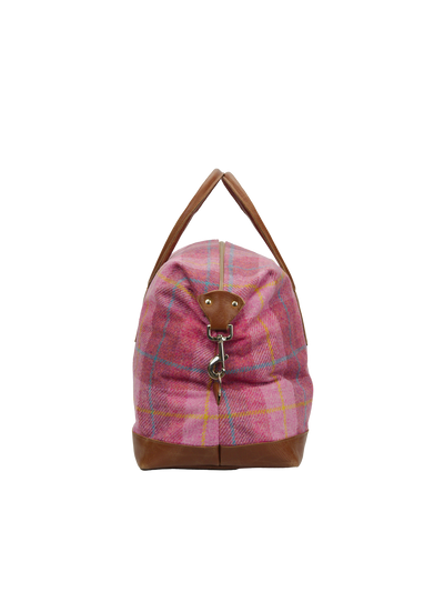 Harris Tweed Luggage Bag A0223 (Tan Leather)