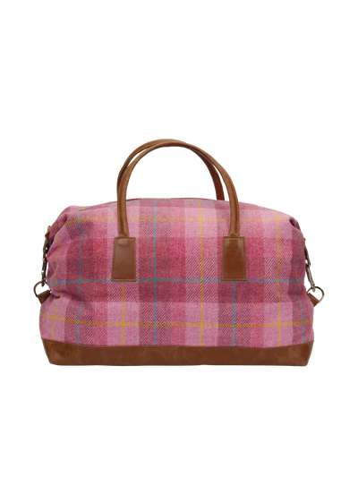 Harris Tweed Luggage Bag A0223 (Tan Leather)