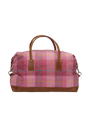 Harris Tweed Luggage Bag A0223 (Tan Leather)