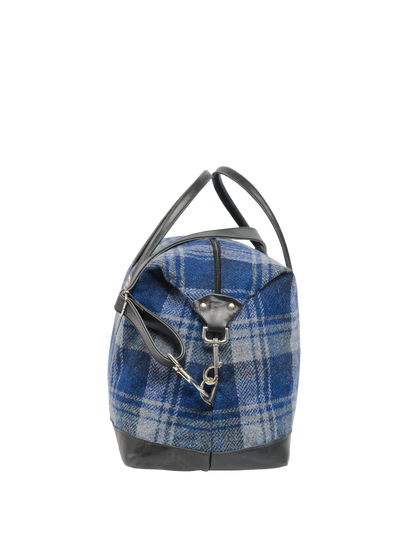 Harris Tweed Luggage Bag A0237 (Black Leather)