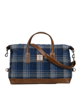 Harris Tweed Luggage Bag - A0237 (Tan Leather)