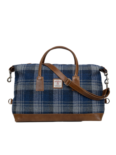 Harris Tweed Luggage Bag - A0237 (Tan Leather)