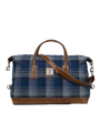 Harris Tweed Luggage Bag - A0237 (Tan Leather)