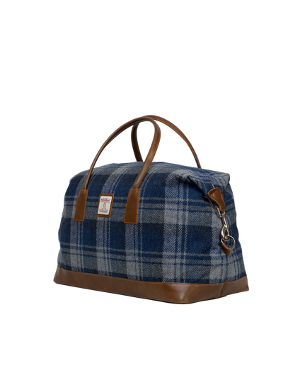 Harris Tweed Luggage Bag - A0237 (Tan Leather)