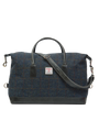 Harris Tweed Luggage Bag - A0239 (Black Leather)