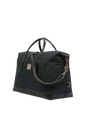 Harris Tweed Luggage Bag - A0239 (Black Leather)