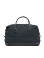 Harris Tweed Luggage Bag - A0239 (Black Leather)