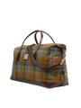 Harris Tweed Luggage Bag - A0240 (Brown Leather)