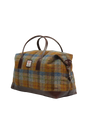Harris Tweed Luggage Bag - A0240 (Brown Leather)