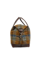 Harris Tweed Luggage Bag - A0240 (Brown Leather)