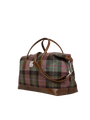 Harris Tweed Luggage Bag - A0254 (Tan Leather)