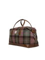 Harris Tweed Luggage Bag - A0254 (Tan Leather)