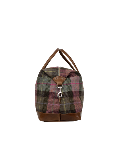 Harris Tweed Luggage Bag - A0254 (Tan Leather)