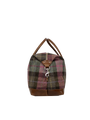 Harris Tweed Luggage Bag - A0254 (Tan Leather)