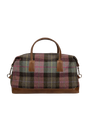 Harris Tweed Luggage Bag - A0254 (Tan Leather)