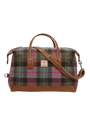 Harris Tweed Luggage Bag A0254 (Tan Leather)