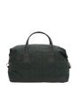 Harris Tweed Luggage Bag A0256 (Black Leather)