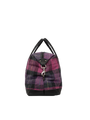 Harris Tweed Luggage Bag - A0257 (Black Leather)