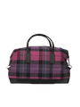 Harris Tweed Luggage Bag - A0257 (Black Leather)