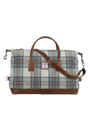 Harris Tweed Luggage Bag - A0259 (Tan Leather)
