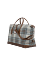 Harris Tweed Luggage Bag - A0259 (Tan Leather)